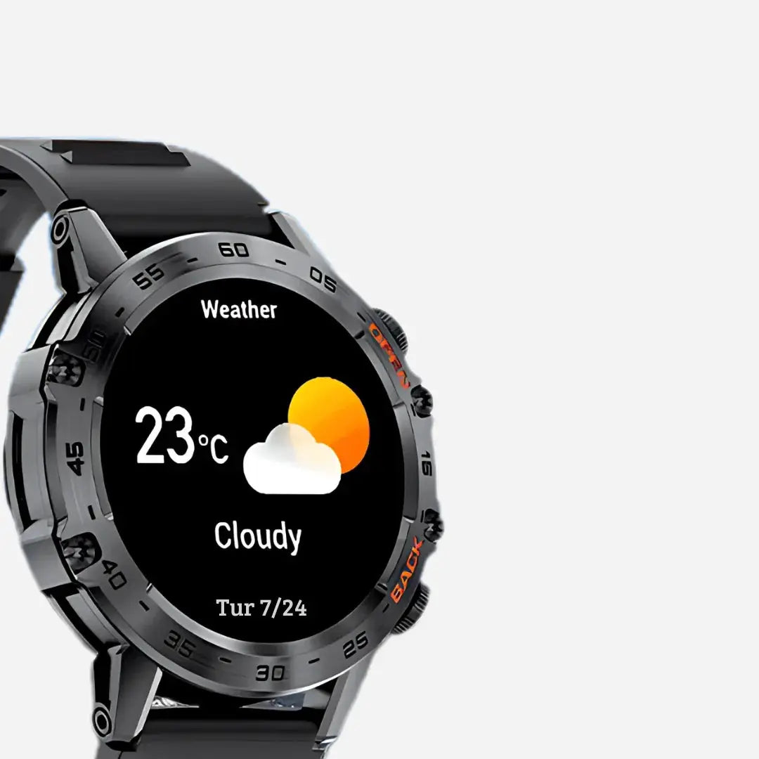 Rugged Smartwatch with GPS Bluetooth and Sports Tracking