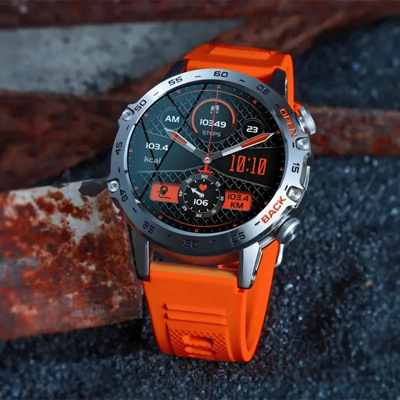 Rugged Smartwatch with GPS Bluetooth and Sports Tracking