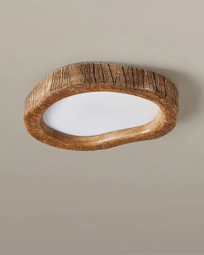 Rustic Wood Effect LED Ceiling Light