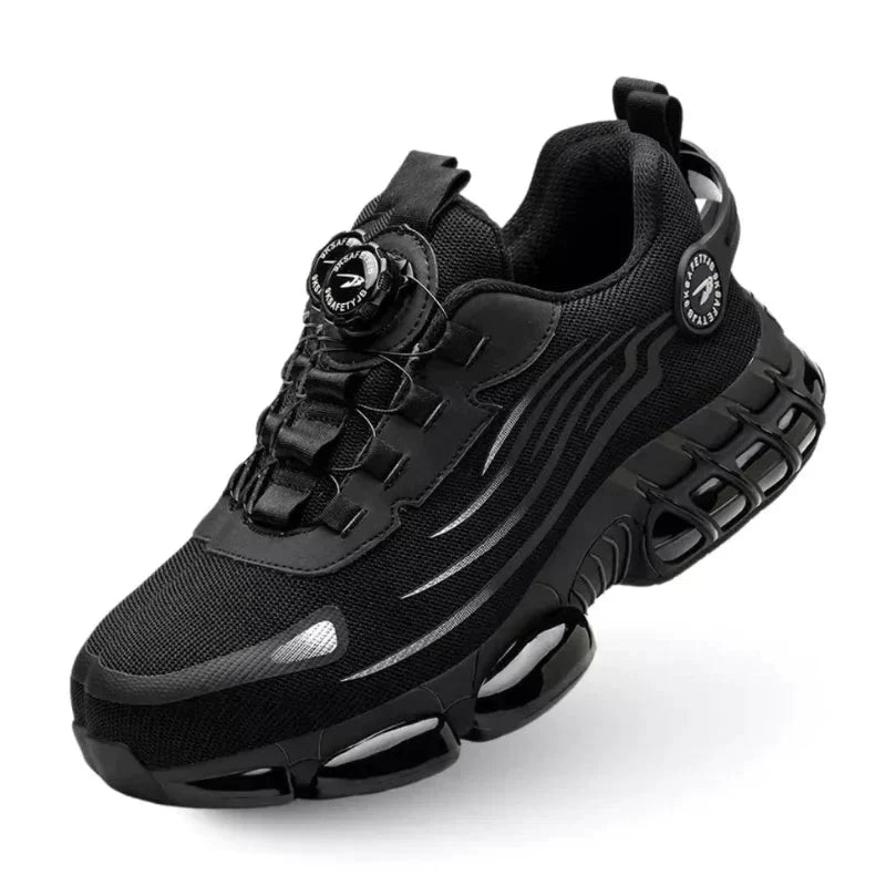 S1P Safety Shoes with Steel Toe and Rotating Buckle