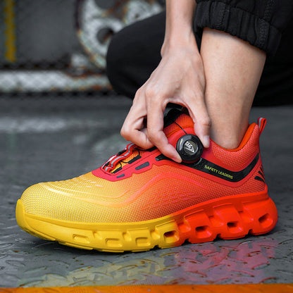 S1P Safety Shoes with Steel Toe and Rotating Buckle
