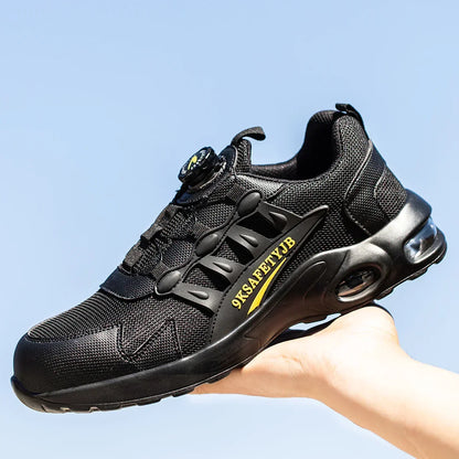 S1P Safety Shoes with Steel Toe and Rotating Buckle