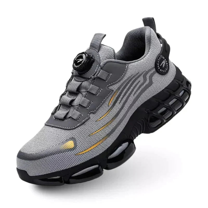 S1P Safety Shoes with Steel Toe and Rotating Buckle