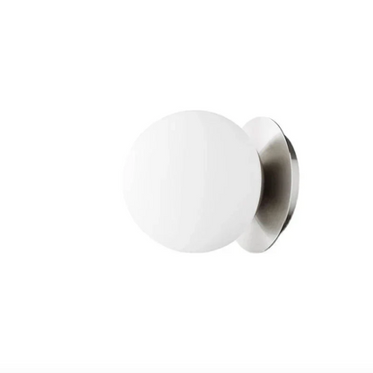 Opal Globe Glass Wall Light