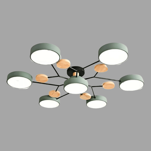 Scandinavian LED Ceiling Light – Modern Branch Design Warm White Lamp