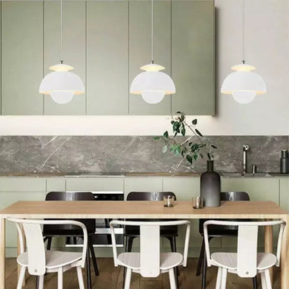 Scandinavian Layered Metal Pendant Light