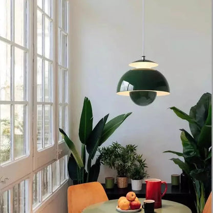 Scandinavian Layered Metal Pendant Light