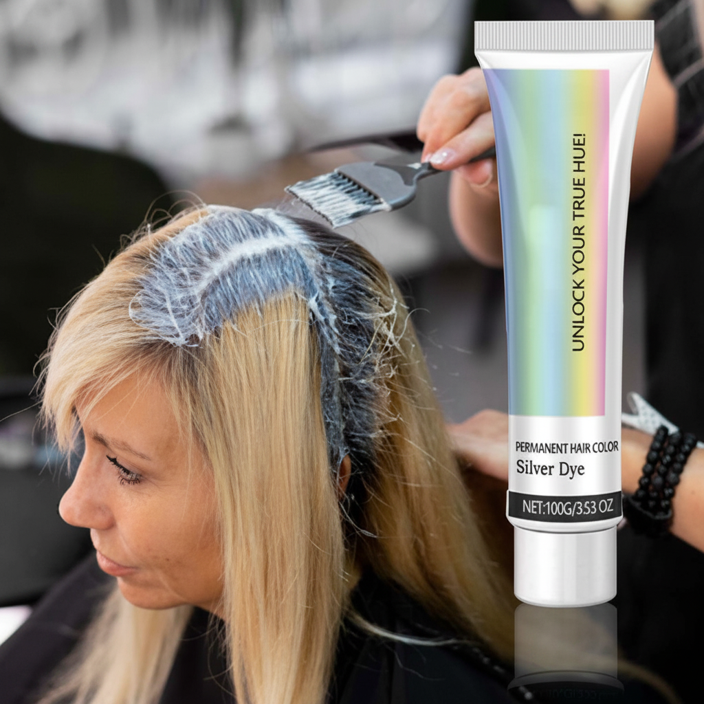 Semi Permanent Ash Gray Hair Color Cream