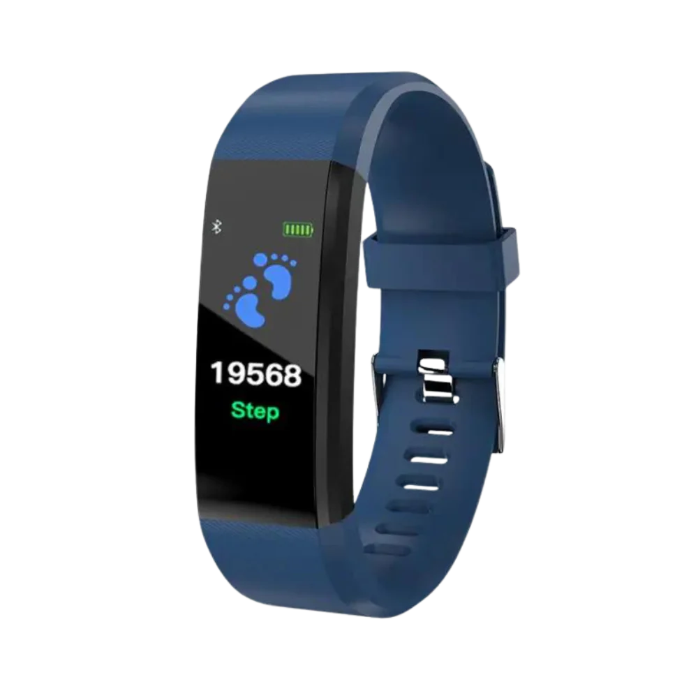 Senior Smartwatch with Heart Rate and Blood Pressure Tracking