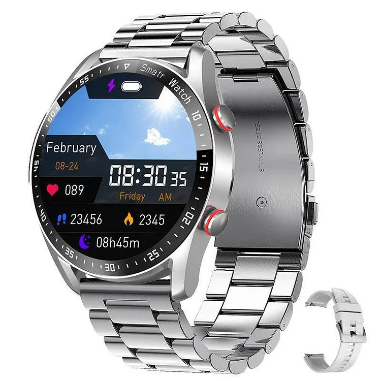Smart Health Watch with Heart Rate, Blood Pressure and Blood Oxygen Tracking