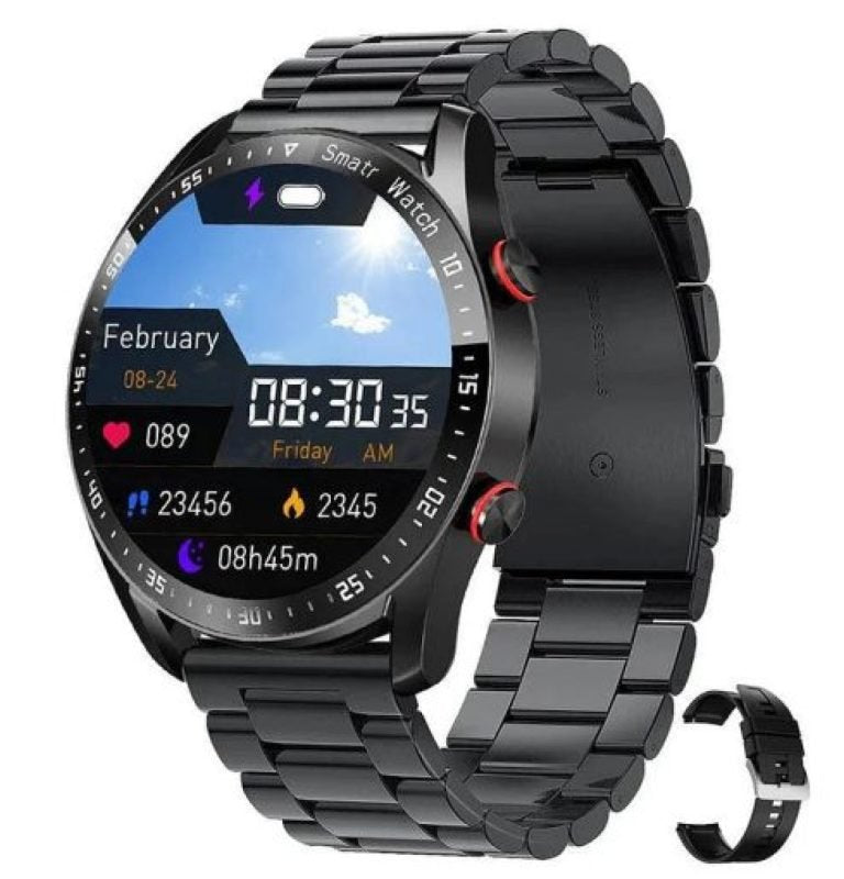 Smart Health Watch with Heart Rate, Blood Pressure and Blood Oxygen Tracking