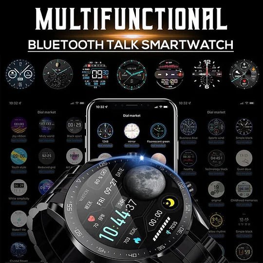 Smart Health Watch with Heart Rate, Blood Pressure and Blood Oxygen Tracking
