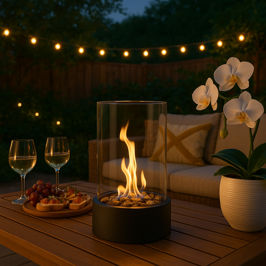 Smoke Free Bioethanol Tabletop Fireplace with Modern Design