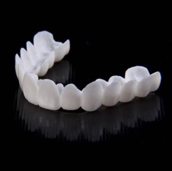 Snap-On Dentures with Adjustable Fit and Reusable Design