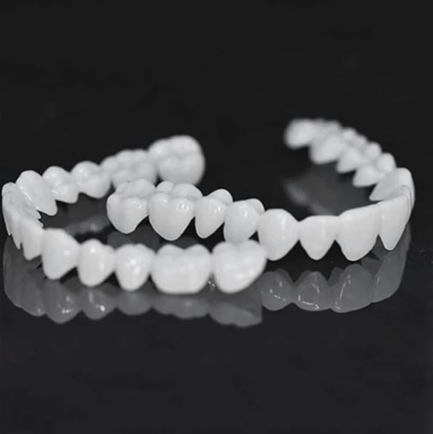 Snap-On Dentures with Adjustable Fit and Reusable Design