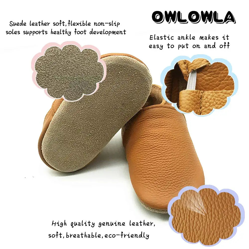 Soft Baby Booties with Elastic Closure for Newborns and Infants