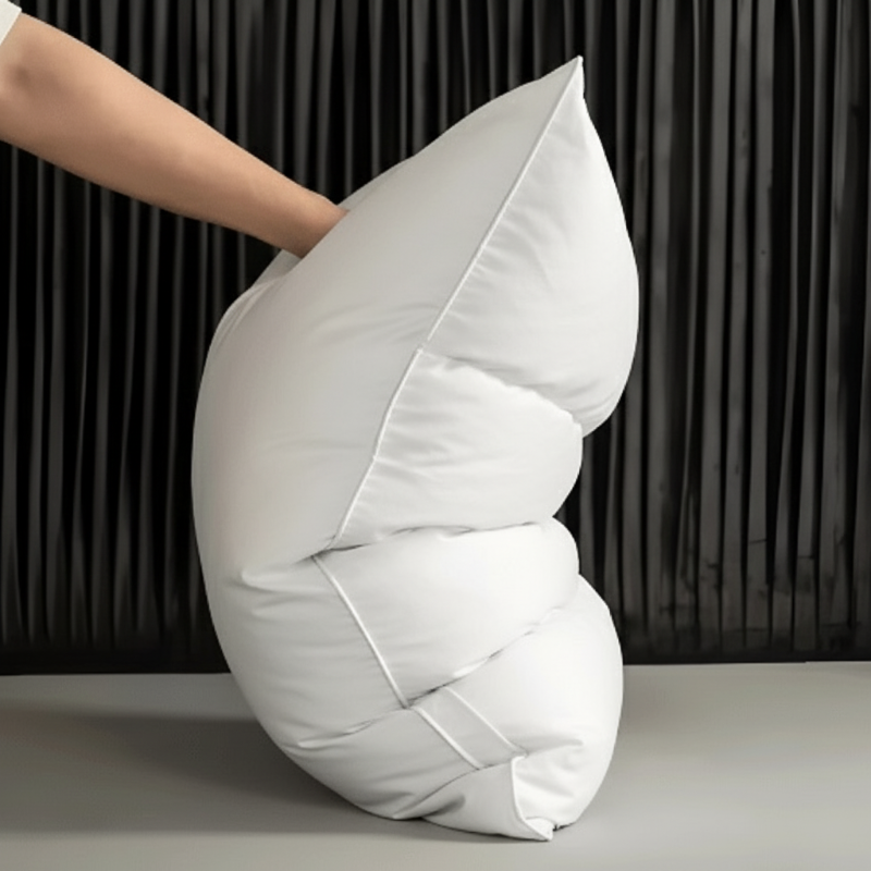 Soft Goose Down Pillow with Breathable Hypoallergenic Filling for Comfortable Sleep