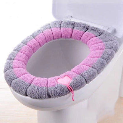Soft Universal Toilet Seat Cover with Zipper and Handle