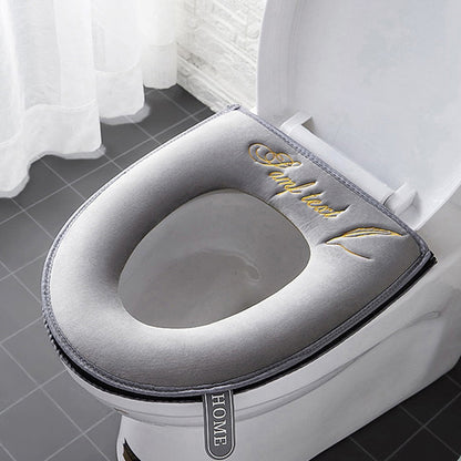 Soft Universal Toilet Seat Cover with Zipper and Handle