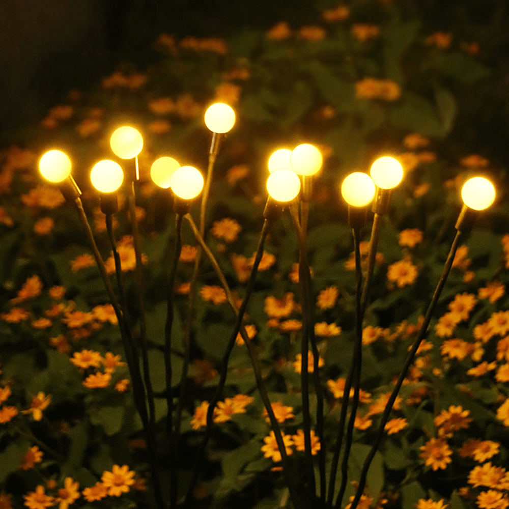 Solar Firefly Garden Lights with Automatic Dusk Activation and IP65 Waterproof Design