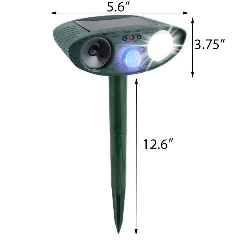 Solar Powered Ultrasonic Deer Repeller 4 Pack with Motion Detection