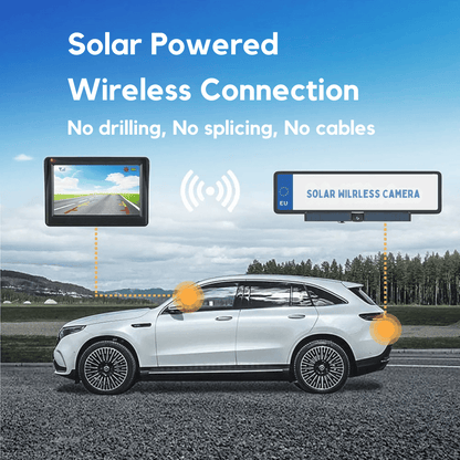 Solar-Powered Wireless HD Rearview Camera IP67