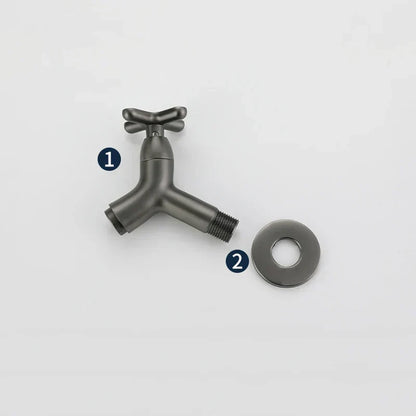 Solid Brass Wall Mounted Cold Water Tap with Single Lever Handle