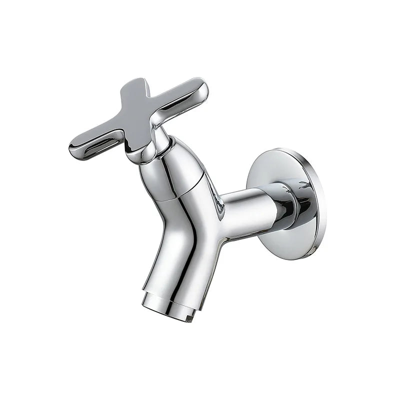 Solid Brass Wall Mounted Cold Water Tap with Single Lever Handle