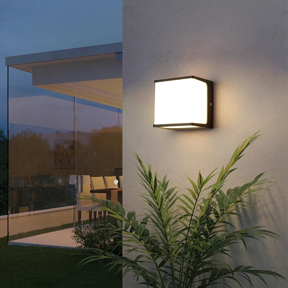 Square IP65 Outdoor LED Wall Light