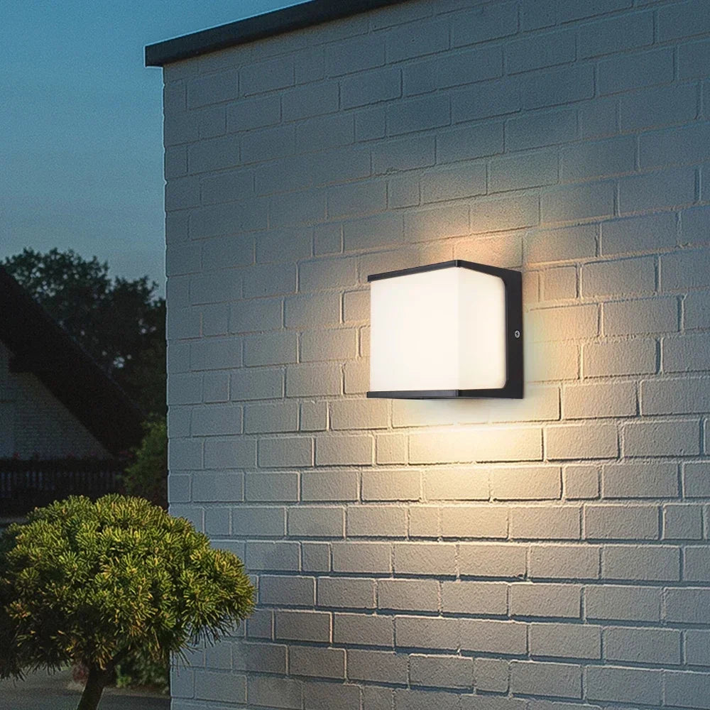 Square IP65 Outdoor LED Wall Light