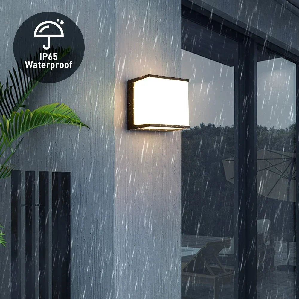 Square IP65 Outdoor LED Wall Light
