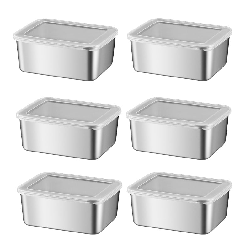 Stainless Steel Food Storage Containers Durable Reusable Meal Boxes