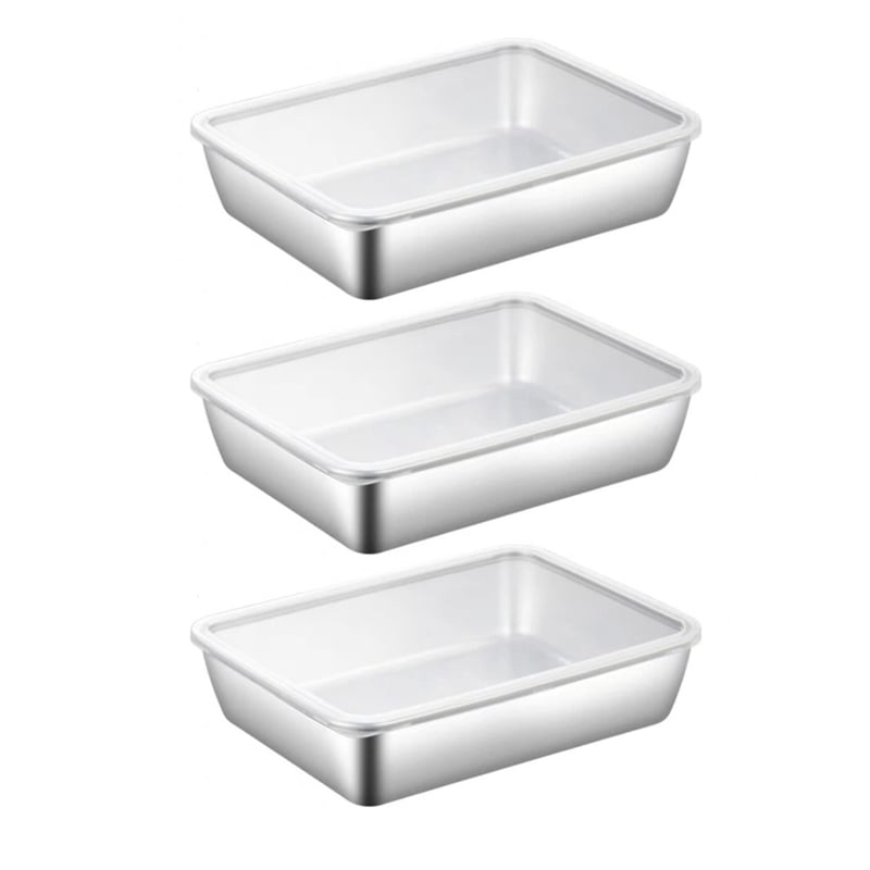 Stainless Steel Food Storage Containers Durable Reusable Meal Boxes