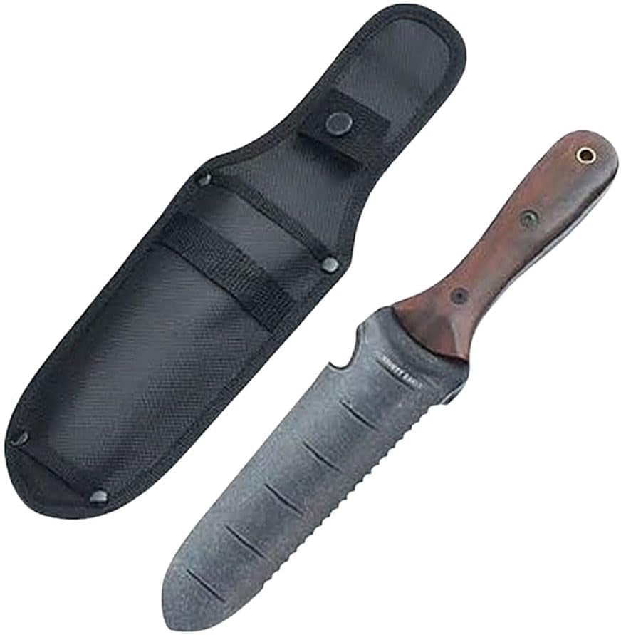 Stainless Steel Hori Hori Garden Tool with Walnut Handle