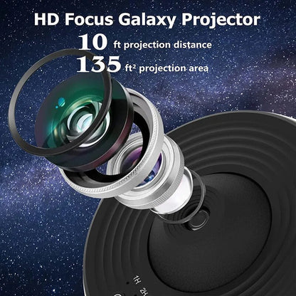 Star Projector Planetarium with 13 HD Projection Discs and Focus Adjustment