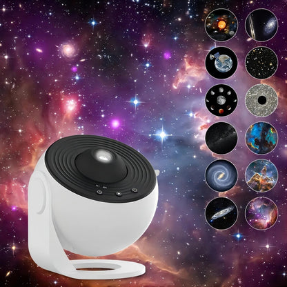 Star Projector Planetarium with 13 HD Projection Discs and Focus Adjustment