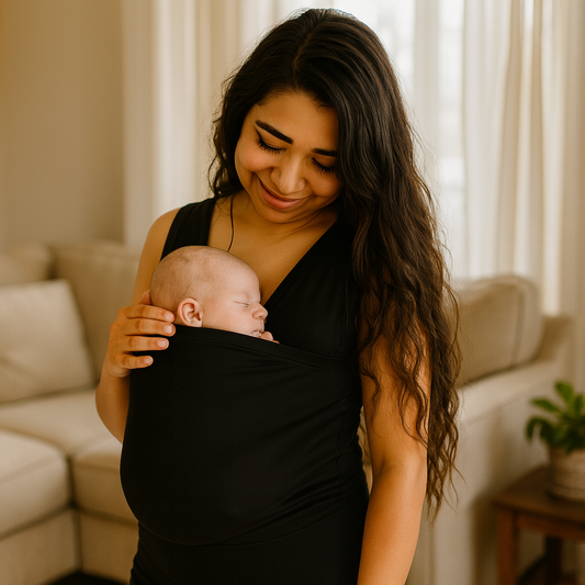 Stretch Baby Carrier Shirt for Newborns with Wearable Wrap Support