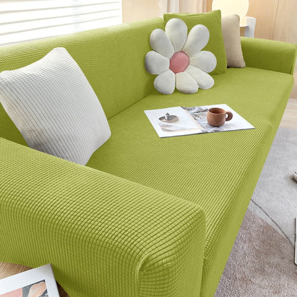 Stretch Sofa Cover with Non-Slip Fit for Standard and L-Shaped Sofas
