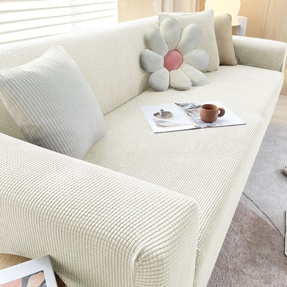 Stretch Sofa Cover with Non-Slip Fit for Standard and L-Shaped Sofas