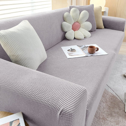 Stretch Sofa Cover with Non-Slip Fit for Standard and L-Shaped Sofas