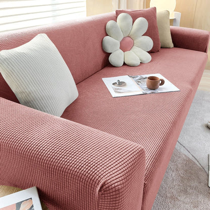 Stretch Sofa Cover with Non-Slip Fit for Standard and L-Shaped Sofas