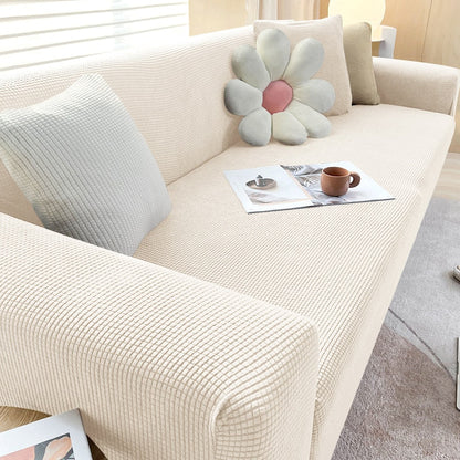 Stretch Sofa Cover with Non-Slip Fit for Standard and L-Shaped Sofas