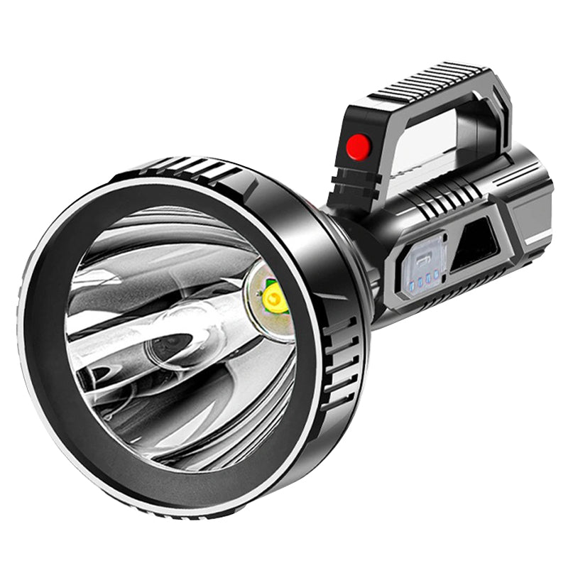 Super Bright LED Flashlight with 3 Light Modes, USB Charging and Waterproof ABS Design