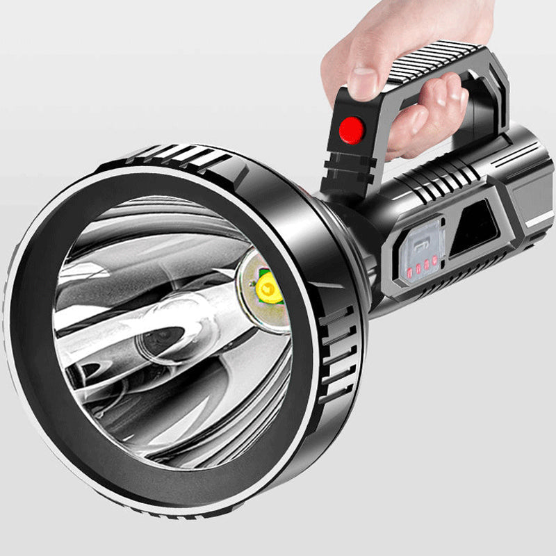 Super Bright LED Flashlight with 3 Light Modes, USB Charging and Waterproof ABS Design