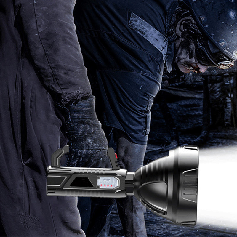 Super Bright LED Flashlight with 3 Light Modes, USB Charging and Waterproof ABS Design