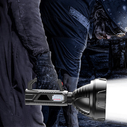 Super Bright LED Flashlight with 3 Light Modes, USB Charging and Waterproof ABS Design