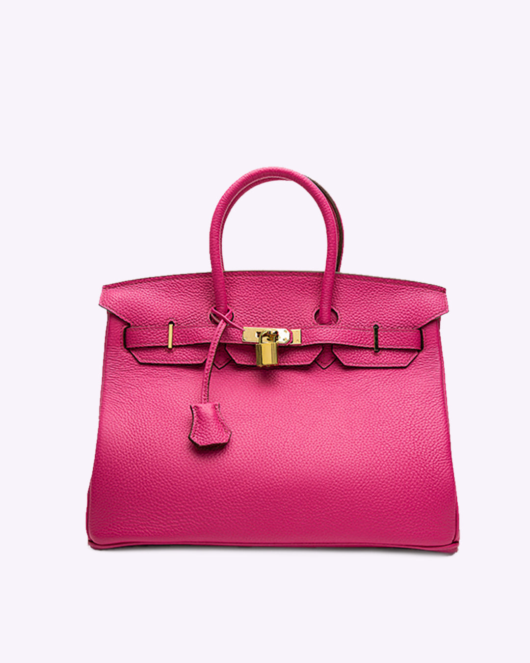 Synthetic Leather Bag with Spacious Interior and Felt Insert Organiser