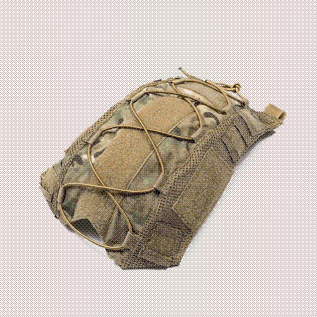 Tactical Helmet Cover with MOLLE and Hook-and-Loop Attachment System