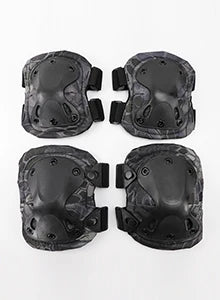 Tactical Knee and Elbow Pads with TPU Shells and Adjustable Straps