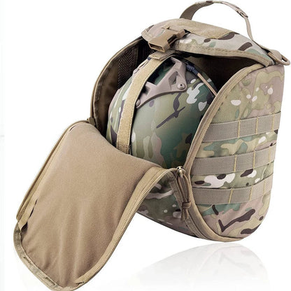 Tactical MOLLE Helmet Bag with 6L Capacity and Protective Inner Lining
